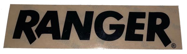 Decal, Ranger, Black