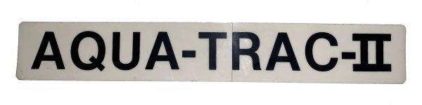 Decal, Aqua Trac